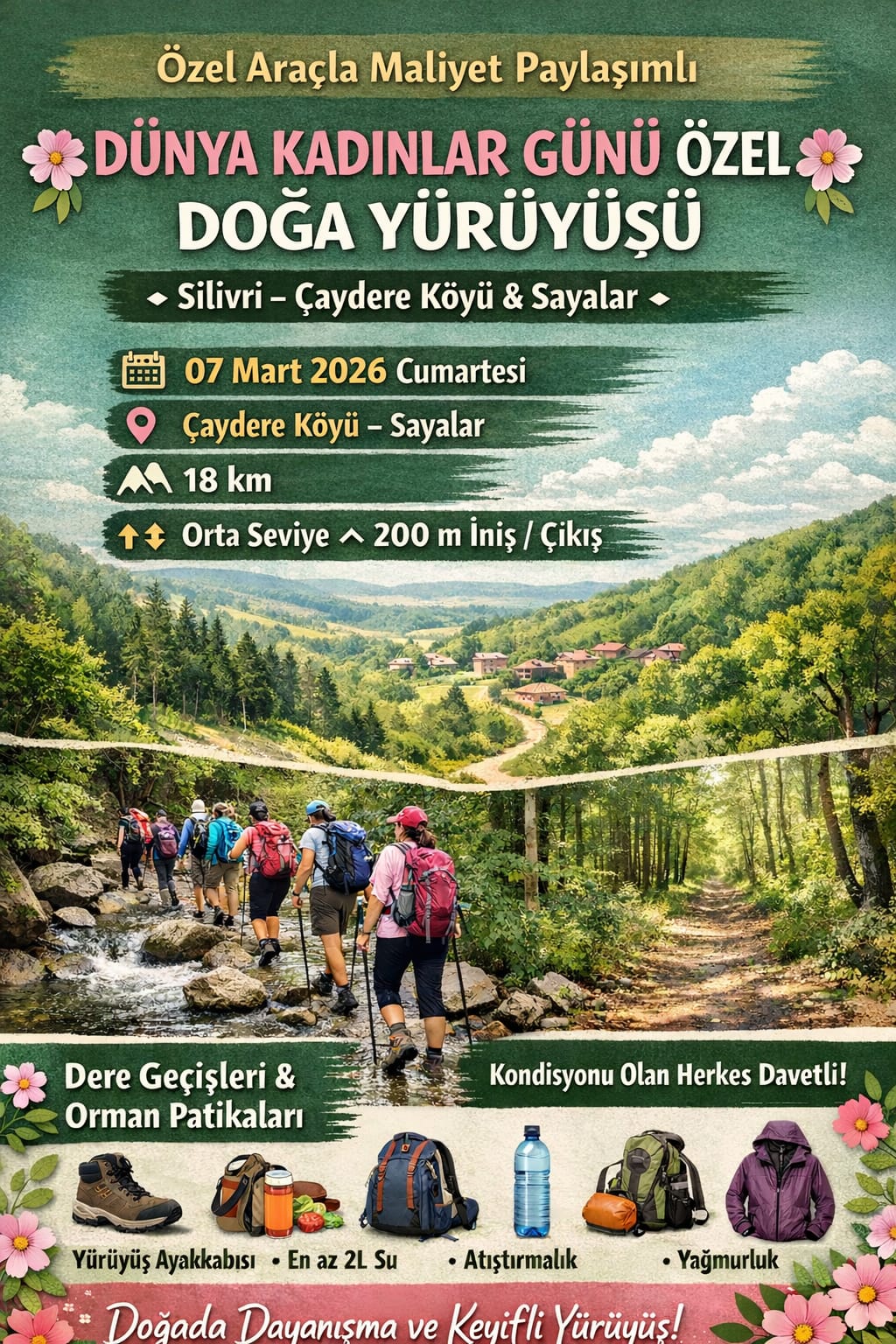 DÜNYA KADINLAR GÜNÜ ÖZEL DOĞA YÜRÜYÜŞÜ
