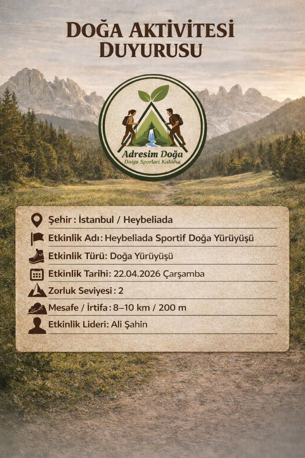 ADA SEFASI HEYBELİADA DOĞA YÜRÜYÜŞÜ