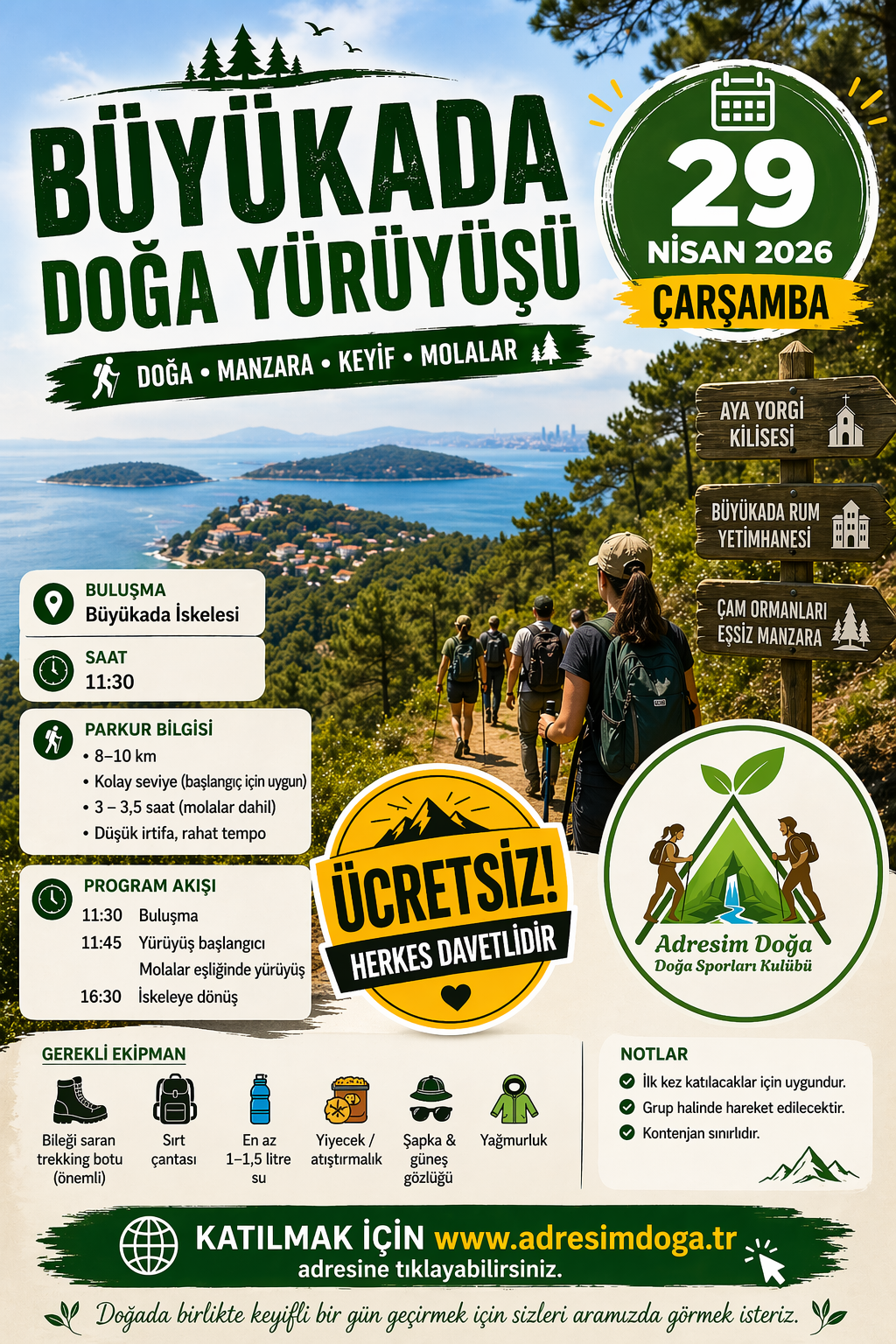 29.04 BÜYÜKADA DOĞA YÜRÜYÜŞÜ