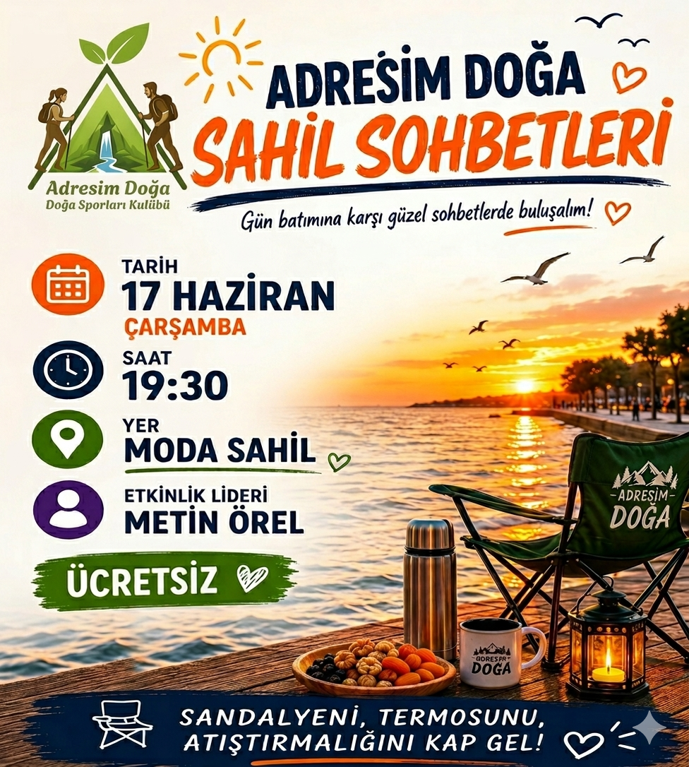 Adresim Doğa ile Moda Sahilinde Buluşuyoruz!