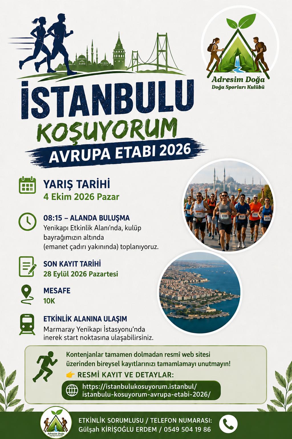 İSTANBUL'U KOŞUYORUM AVRUPA ETABI-2026